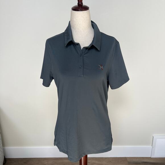 UNDER ARMOUR Women's Performance Golf Polo Shirt Size M In Grey - Picture 1 of 8